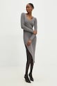 Answear Lab rochie midi gri NG65004.hos