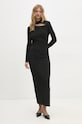 Answear Lab rochie 5138.ilk negru WZ24