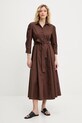 Answear Lab rochie din bumbac 3922.iak maro WW25