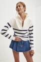 Answear Lab pulover de cașmir alb wf2311.1.FKK