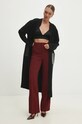 Πλεκτή ζακέτα Answear.LAB μαύρο BV05393.HLK
