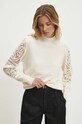 Answear Lab sweter beżowy CE24006.HLK