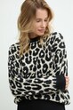 Answear Lab pulover din amestec de lana negru ar638.fos