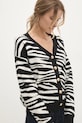 Answear Lab cardigan cu modele negru CH.1614.FKK