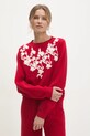 Answear.LAB sweter CH.1782.FKK czerwony WZ24