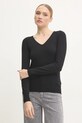 Answear.LAB sweter z domieszką kaszmiru czarny ASF2620.flk