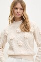Свитер с шерстью Answear.LAB с добавлением шерсти бежевый c8077.ilk