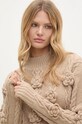 Answear.LAB sweter z wełną brązowy c8077.ilk