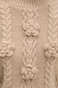 Answear.LAB sweter z wełną c8077.ilk brązowy