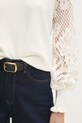 Answear Lab pulover din amestec de lana 10181.hos alb