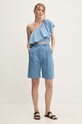 Answear Lab pantaloni scurti jeans 22820.2HWK albastru WZ24