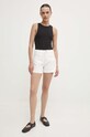 Answear Lab pantaloni scurti jeans S137N.HWK alb WZ24