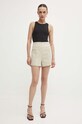 Answear Lab pantaloni scurti 22056JS.HWK bej WZ24