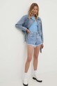 Answear Lab pantaloni scurti jeans 7601.IW albastru WZ24