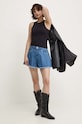 Answear Lab szorty jeansowe 2100.IJS niebieski WZ24