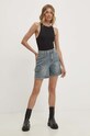 Answear Lab pantaloni scurti jeans 7815.ijs albastru WZ24