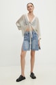 Džínové šortky Answear.LAB 1150.wms modrá WZ24