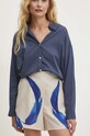 Шорти Answear.LAB тканина блакитний rm.432.fjs