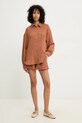 Answear Lab pantaloni scurti din bumbac 152402.2.fh maro WS25