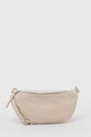 Answear Lab borseta de piele uni bej 747.HWK