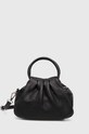Answear Lab poseta de piele uni negru 435.HWK