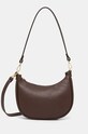 Answear Lab poseta de piele uni maro 249615.HLK