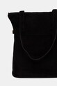 Accesorii Answear Lab geanta de mana din piele intoarsa 702.HWK negru