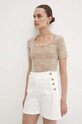 Футболка Answear.LAB коричневый vh318.iw