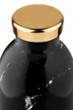 24bottles - Термопляшка Clima Black Marble 500ml чорний