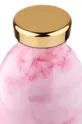 24bottles - Пляшка Clima Pink Marble 500ml рожевий