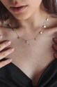 Κολιέ από επιχρυσωμένο ασήμι Ania Kruk Cosmo SYZNS0020Z χρυσαφί ZA00