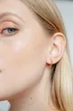 Ασημένια επιχρυσωμένα σκουλαρίκια Ania Kruk Sugar χρυσαφί