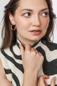 Серебряные серьги с позолотой ANIA KRUK Trendy SAKKS1370Z золотой ZA00