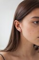Srebrne naušnice presvučene zlatom ANIA KRUK Glamour SMVKS0520Z zlatna ZA00
