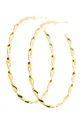 χρυσαφί Ασημένια επιχρυσωμένα σκουλαρίκια ANIA KRUK Trendy Γυναικεία