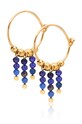 ANIA KRUK orecchini in argento placcato in oro Summer pietra naturale oro SAKKN1560Z