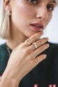 Аксессуары Серебряное кольцо с позолотой ANIA KRUK SRUPS0020Z золотой
