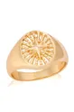 zlatna Srebrni prsten pokriven zlatom ANIA KRUK Sky Ženski