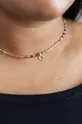 Strieborný pozlátený náhrdelník ANIA KRUK Summer  Sklo, Striebro pozlátené 24k zlatom
