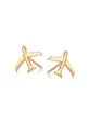 χρυσαφί Ασημένια επιχρυσωμένα σκουλαρίκια ANIA KRUK Azymut Γυναικεία