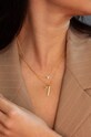ANIA KRUK naszyjnik ze srebra pokrytego złotem Azymut SGCNS0280Z złoty ZA00