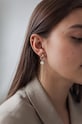 ANIA KRUK kolczyki ze srebra pokrytego złotem Glamour SMVKS0370Z złoty ZA00