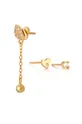χρυσαφί Ασημένια επιχρυσωμένα σκουλαρίκια ANIA KRUK Rock It Γυναικεία