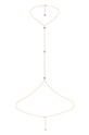 ANIA KRUK body chain pozłacany z malachitem Summer Body Chain złoty MTNBN0756Z