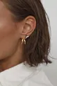 ANIA KRUK aranyozott ezüst fülbevaló Piercing Rock It arany