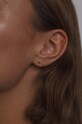ANIA KRUK kolczyk ze srebra pokrytego złotem Piercing Rock It SRUKS0481Z złoty ZA00