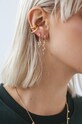Stříbrné pozlacené náušnice ANIA KRUK SRUKS0200Z zlatá ZA00