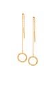 Stříbrné pozlacené náušnice ANIA KRUK Cosmo pozlacení zlatá STNKS0320Z