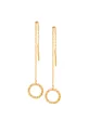 χρυσαφί Ασημένια επιχρυσωμένα σκουλαρίκια ANIA KRUK Cosmo Γυναικεία