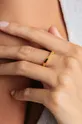 Srebrni prsten pokriven zlatom ANIA KRUK Trendy zlatna